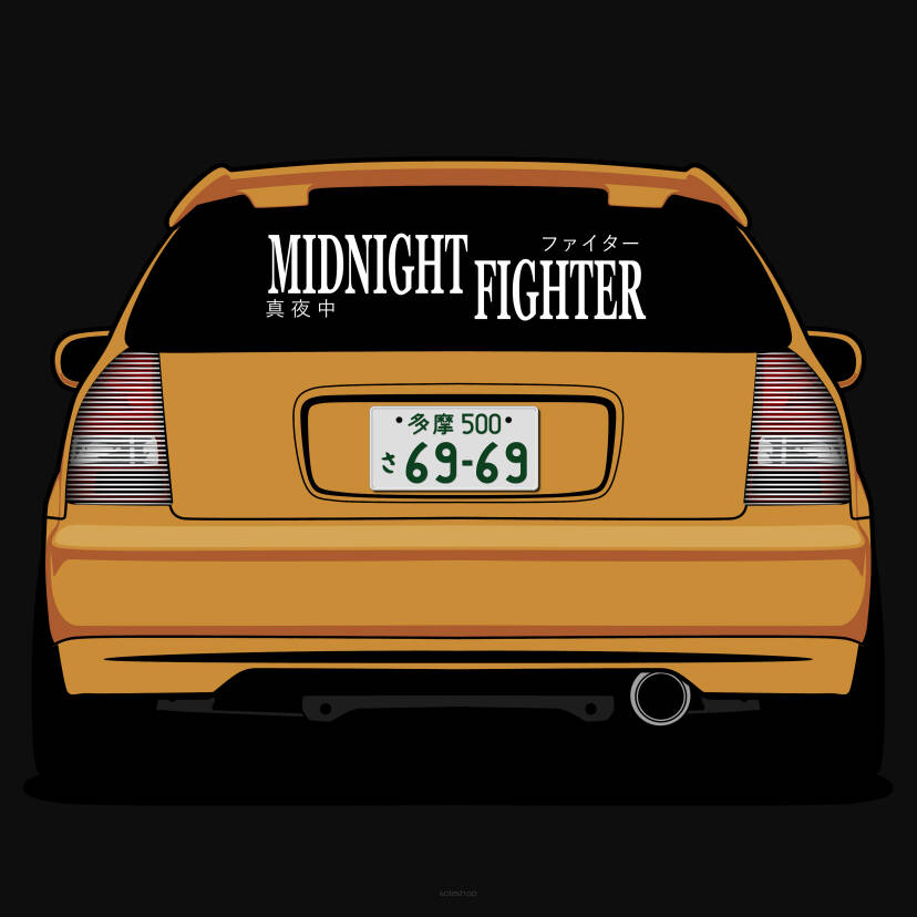 MIDNIGHT FIGHTRER - BIG BANNER