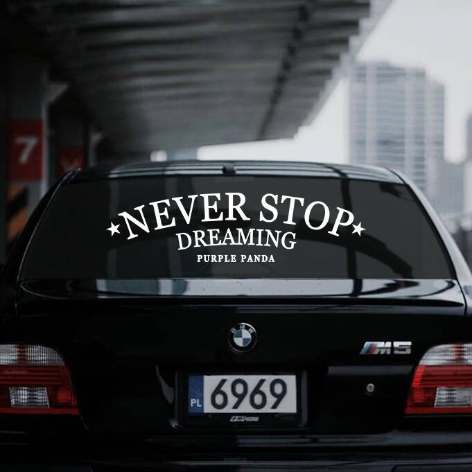 NEVER STOP DREAMING - BIG BANNER