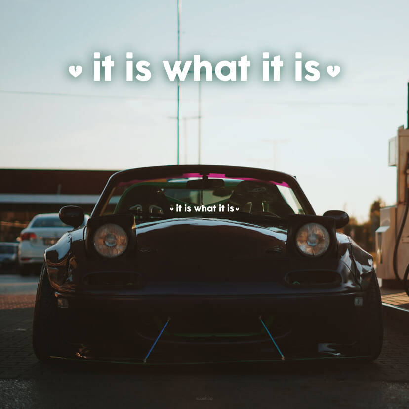 IT IS WHAT IT IS - BANNER