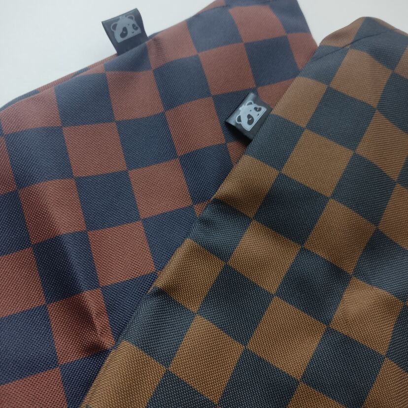 BROWN CHECKERED - SHIFT BOOT SET